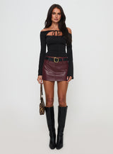Nevah Long Sleeve Top Black
