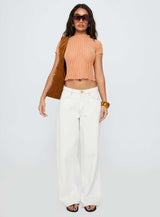 Padra Short Sleeve Top Orange