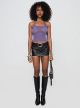Ezekiel Glitter Top Purple