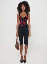 Alarice Top Black / Red