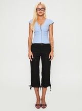 Indulgence Corset Top Blue Stripe
