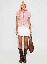 Mari Knit Top Pink
