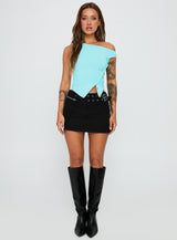 Karre Off The Shoulder Top Aqua