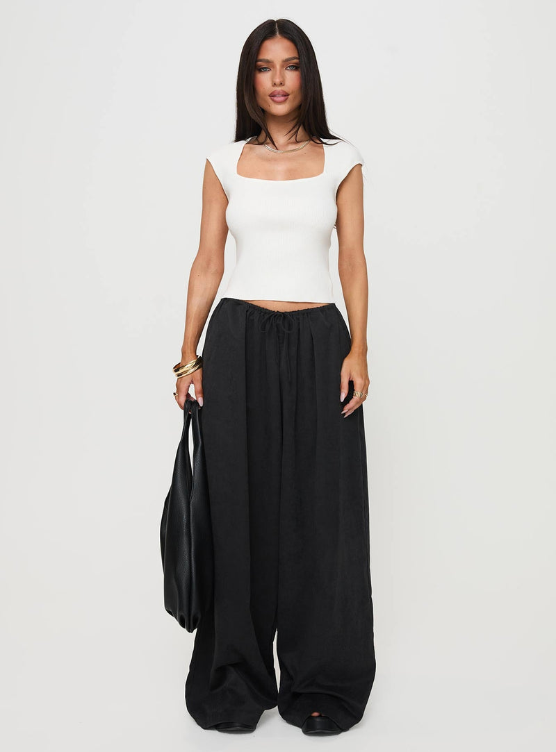 Merris Knit Top White