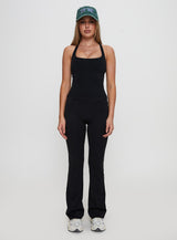 Layup Active Longline Cross Back Top Black