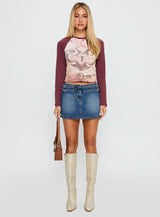 Lock and Key Long Sleeve Top Multi