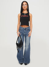 Jadore Paris Tank Black