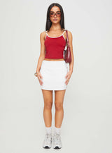 Tex Top Red / White