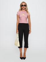 Marcello Graphic Top Red Check