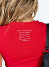 Love Language Tee Red