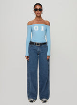 One And Only Long Sleeve Top Blue
