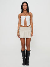 Lose It Strapless Top White