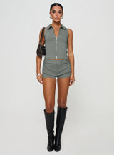 Janae Vest Top Grey