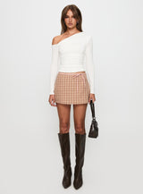 Beller Long Sleeve Top White
