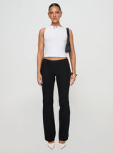 Fitzy High Neck Top White