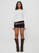 Veracruz Long Sleeve Top White