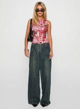 Synchro Top Pink Paisley