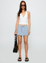 Impress Me Halter Top White