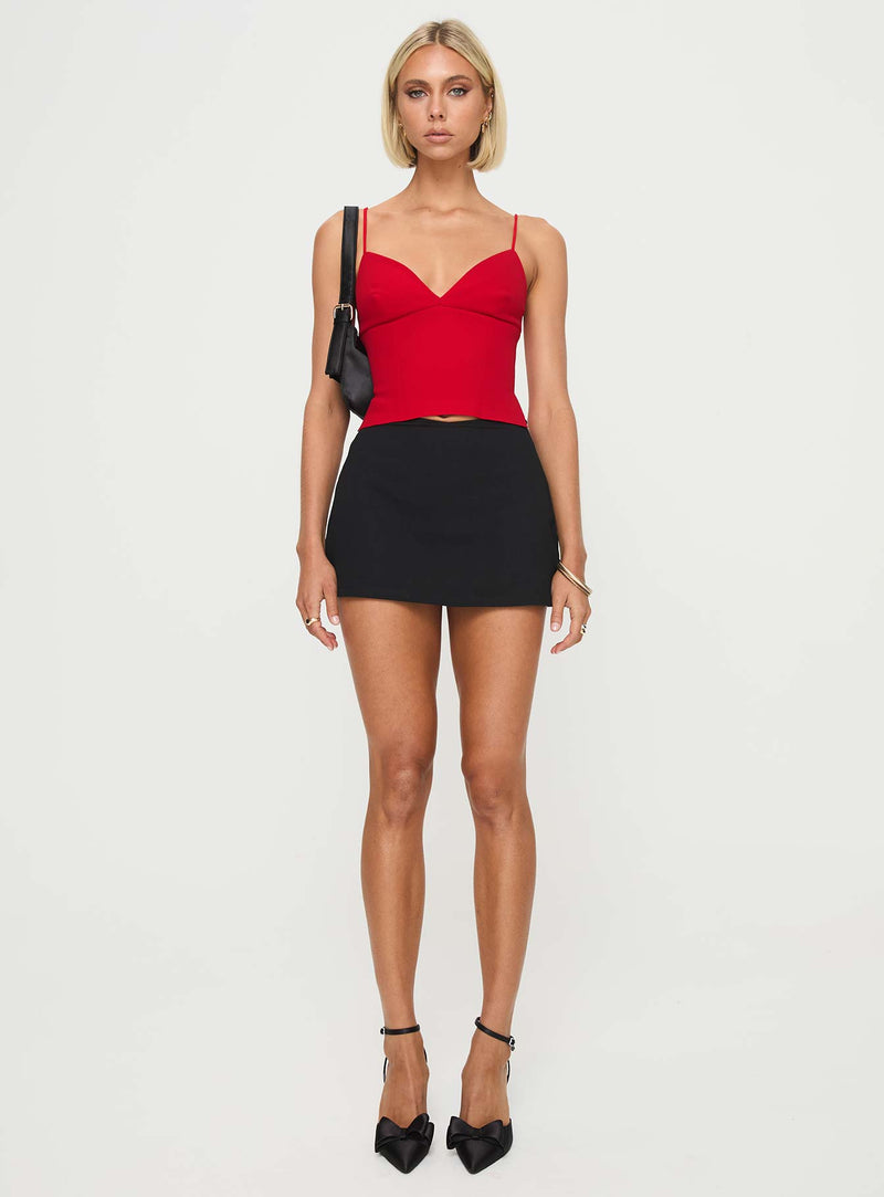 Sculpture Top Red