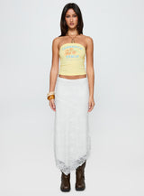 Sorrento Italy Strapless Top Yellow