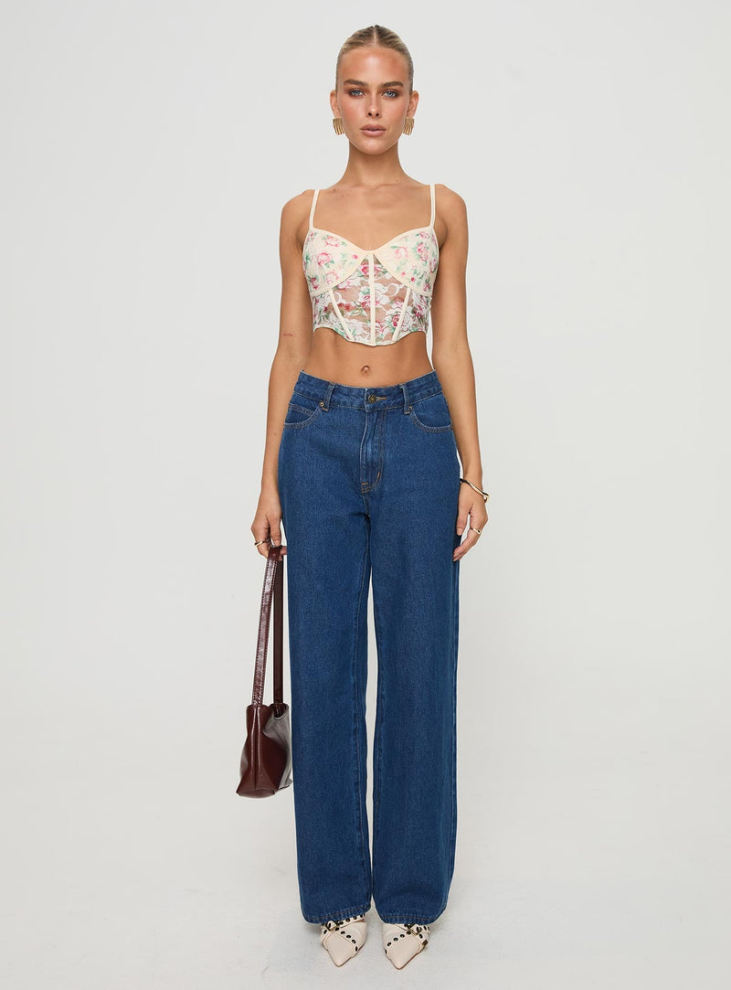 Romania Top Cream / Floral