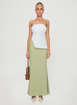 Kiji Strapless Top White