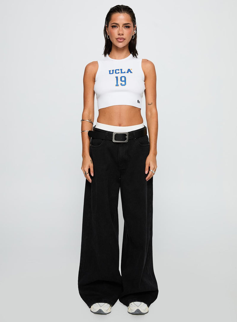 UCLA Cutoff Tank Top White