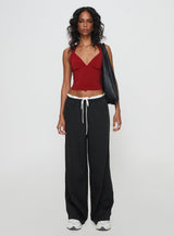 Mielle Top Burgundy
