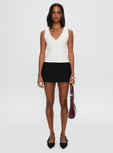 Danyia Frill Top White