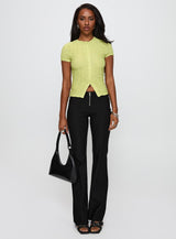 Suzu Textured Top Green