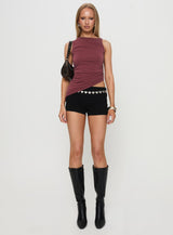 Azera Top Burgundy