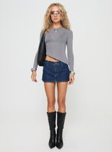 Pratt Long Sleeve Top Grey