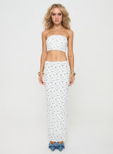 Esteban Set White / Blue Floral