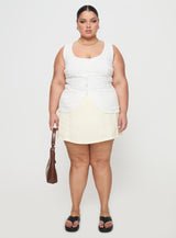 Spirito Vest Top White Curve