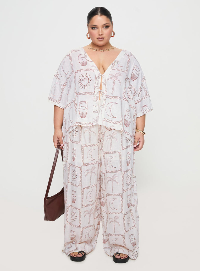 Sun Dream Shirt Cream / Multi Curve