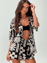 Caraliia Shirt Black / Cream