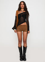 Empty Space Top Black Polka