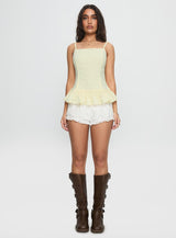Mystery Of Love Frill Top Butter