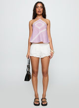 Jezabele Halter Top Pink Stripe