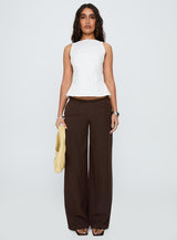 Inner Glow Open Back Top White