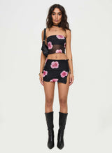 Corella Set Black / Pink Floral