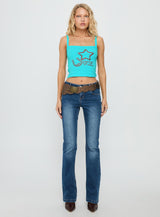 Ropestar Graphic Tank Top Blue