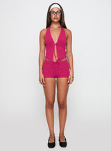 Obviously Halter Top Pink
