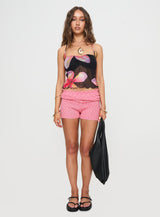 Palladino Halter Top Pink / Black