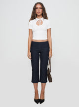 Teardrops Top White