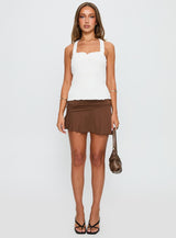 Summer Afternoons Halter Top White