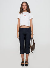Three's A Charm Top White