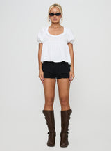 Weyes Smock Top White
