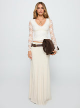 Pitter Long Sleeve Top Cream