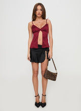 Gunnar Top Burgundy